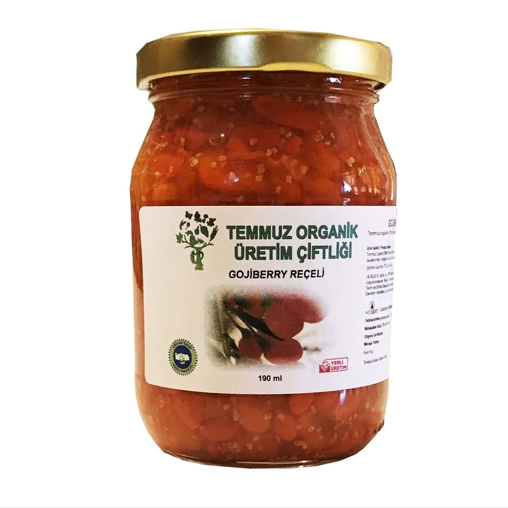 ORGANİK GOJİBERRY RECEL 190ML (KATKISIZ ŞEKERSİZ)