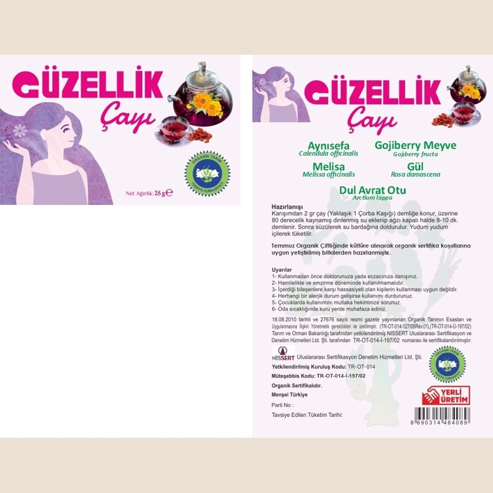 GÜZELLİK ÇAYI 25 GR